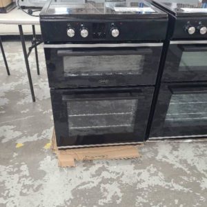 EX DISPLAY BELLING BFS60DODIND 600MM BLACK DOUBLE OVEN FREESTANDING WITH INDUCTION COOKTOP WITH 3 MONTH WARRANTY RRP$1999
