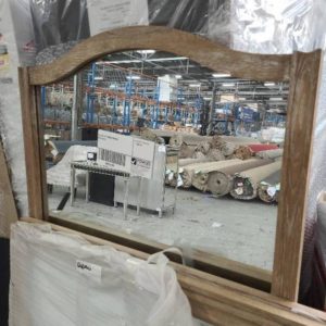 EX DISPLAY TIMBER MIRROR SOLD AS IS