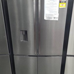 WESTINGHOUSE WQE6060BA 600LITRE DARK STAINLESS STEEL FRENCH 4 DOOR FRIDGE WITH ICE & WATER WITH FLEXIBLE INTERIOR LED LIGHTS DOOR ALARM WITH 12 MONTH WARRANTY B 93671715