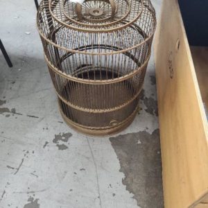 EX HIRE GOLD BIRDCAGE SOLD AS IS
