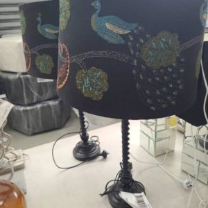EX HIRE - PAIR OF LAMP WITH SHADE SOLD AS IS