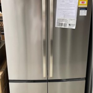 WESTINGHOUSE WQE6000SB 600LITRE STAINLESS STEEL FRENCH 4 DOOR FRIDGE WITH FLEXIBLE INTERIOR STORAGE LED LIGHTS DOOR ALARM 12 MONTH WARRANTY B 03377892