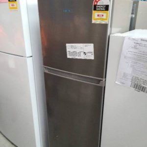 EX DISPLAY EUROMAID ETM269S S/STEEL 269 LITRE FRIDGE WITH TOP MOUNT FREEZER ***NOT WORKING - PARTS ONLY SOLD AS IS**