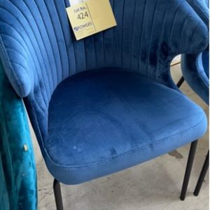 EX HIRE - TEAL CHAIR SOLD AS IS