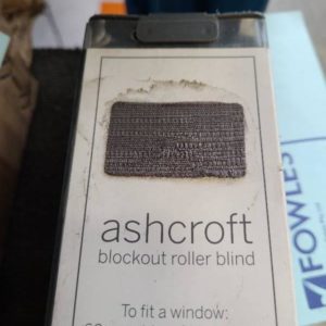 ASHCROFT CHARCOAL ROLLER BLIND 60CM X 210CM