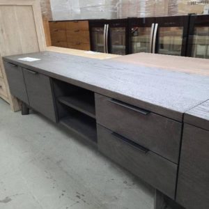 EX DISPLAY - SENTINO TIMBER 1800MM ENTERTAINMENT UNIT SOLD AS IS