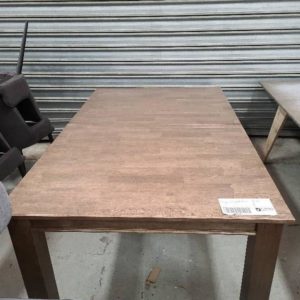 EX DISPLAY - 1800 X 1000MM TIMBER DINING TABLE EXTENDABLE SOLD AS IS