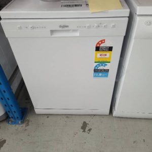DISHLEX DSF6104WA WHITE 600MM DISHWASHER WITH 12 MONTH WARRANTY **DENTED DOOR BOTTOM LEFT** SOLD AS IS