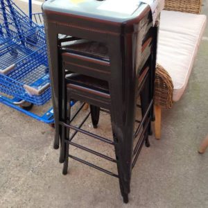 EX DISPLAY HOME FURNITURE BLACK BAR STOOL SOLD AS IS