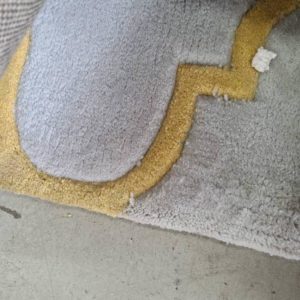 EX HIRE - FLOOR RUG BLUE & GOLD SOLD AS IS