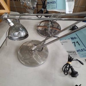 EX HIRE CHROME LAMP SOLD AS IS