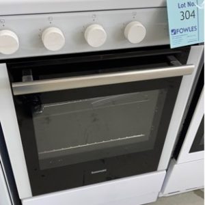 EX DISPLAY EUROMAID F54GW 540MM WHITE FREESTANDING OVEN WITH GAS COOKTOP SEPARATE GRILL WITH 3 MONTH WARRANTY