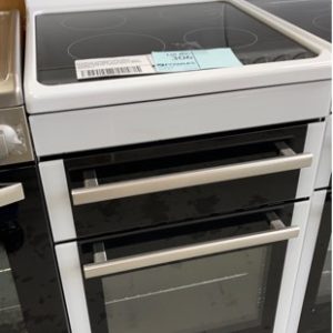 EX DISPLAY EUROMAID 54CM WHITE FREESTANDING OVEN ALL ELECTRIC WITH CERAMIC COOKTOP FRC54W WITH 3 MONTH WARRANTY
