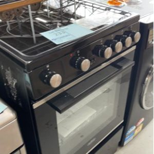 EX DISPLAY BELLING BLACK BFS54SCCG 540MM ALL ELECTRIC FREESTANDING OVEN WITH CERAMIC COOKTOP RRP$1499 WITH 3 MONTH WARRANTY