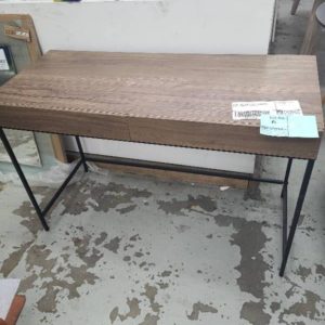 SECOND HAND FURNITURE - LAMINATE DESK 2 DRAWERS SOLD AS IS