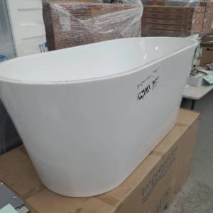 IMKB110 WHITE ACRYLIC FREESTANDING BATH 1100MM