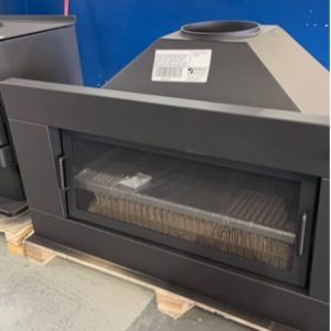 SCANDIA AVANTE SCOF900NF (HEATER ONLY) NO FASCIA WOOD FIRED OPEN INDOOR OR OUTDOOR HEATER ADJUSTABLE S/STEEL COOKPLATE THAT TURNS THIS FROM A WOOD FIRED HEATER TO A WOOD FIRED BBQ HEATS UP TO 150M2 INDOORS REMOVEABLE SAFETY SCREEN RRP$1999 WITH 3 MONTH WARRANTY SOME DENTS AND