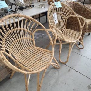 CANE OUTDOOR CHAIR SOLD AS IS