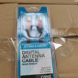 BOX OF CNA05071 DIGITAL CABLE QUAD MALE TO MALE