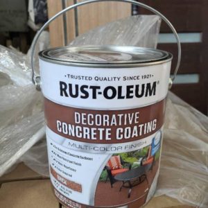 BOX OF 2 X 3.78 LITRE CANS OF DECORATIVE CONCRETE COATING
