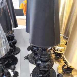 EX HIRE - BLACK ORNATE LAMP SOLD AS IS