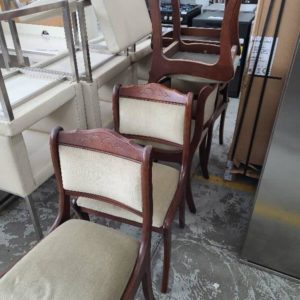 SAMPLE STOCK- ANTIQUE STYLE DINING CHAIR *SOME MARKS SOLD AS IS*