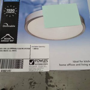 HPM AURA 18W LED DIMMABLE CEILING OYSTER LIGHT COOL WHITE LOL 24KPS