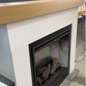 EX DISPLAY DIMPLEX HUXLEY ELECTRIC 2KW FIREPLACE MANTLE CONTEMPORARY WITH OAK VENEER TOP RRP$2499 WITH 3 MONTH WARRANTY MODEL HXY20-AU