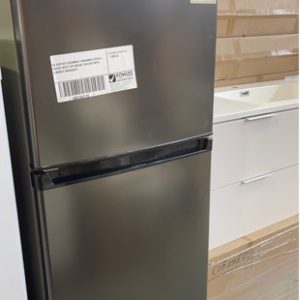 EX DISPLAY EUROMAID ETM269BKS S/STEEL FRIDGE WITH TOP MOUNT FREEZER WITH 3 MONTH WARRANTY **DENTS ON FRONT SOLD AS IS**