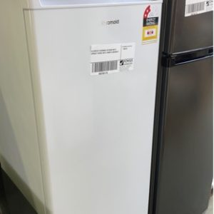 EX DISPLAY EUROMAID EUF246W WHITE UPRIGHT FRIDGE WITH 3 MONTH WARRANTY **DENTED ON FRONT SOLD AS IS**