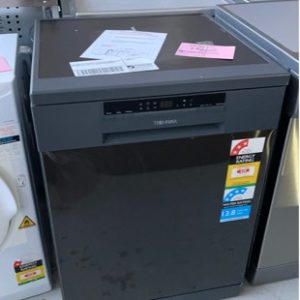 EX DISPLAY TECHNIKA TGDW6BK 600MM BLACK DISHWASHER WITH 3 MONTH WARRANTY **DENTED FRONT FACE LEFT UNDER CONTROL PANEL** SOLD AS IS