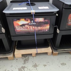 SCANDIA WARMBRITE 300 WOOD HEATER LARGE SIZE FAN ASSISTED CONVECTION FIREPLACE 3 SPEEDS HEATS UP TO 320M2 RRP$1599 SOLD AS IS SCRATCH & DENT STOCK SOLD AS IS SCWB3003-3-21-0132