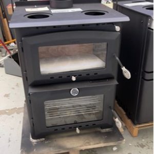 SCANDIA HEAT & COOK WOOD FIRED OVEN & HEATER SCX501 LARGE BAKING OVEN & COOK TOP AREA REMOVEABLE HOT PLATES (OPEN FLAME BURNER) RRP$2000 SOLD AS IS SCRATCH & DENT STOCK SCX501-20-0137