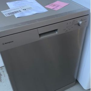 WESTINGHOUSE WSF6602XA 600MM S/STEEL DISHWASHER WITH 5 WASH PROGRAMS WITH 12 MONTH WARRANTY **SCRATCHES ON TOP OF DISHWASHER** SOLD AS IS
