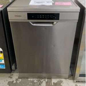 WESTINGHOUSE WSF6604XA 600MM S/STEEL DISHWASHER WITH 6 WASH PROGRAMS WITH 12 MONTH WARRANTY **MINOR DENTS ON FRONT** SOLD AS IS