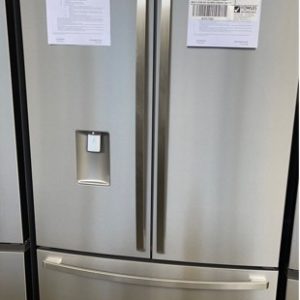 WESTINGHOUSE WHE6060SB 605 LITRE FRENCH DOOR FRIDGE S/STEEL WITH WATER AND AUTOMATIC ICE MAKER 896MM WIDE DESIGNED TO FIT 900MM SPACE FLEXIBLE STORAGE MULTI FLOW AIR DELIVERY SYSTEM FAMILY SAFE LOCKABLE COMPARTMENTLED LIGHTING WITH 12 MONTH WARRANTY