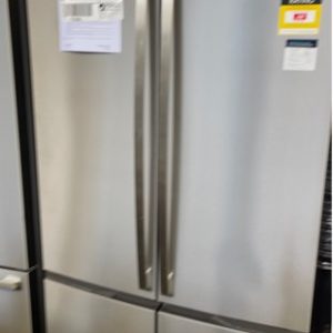 WESTINGHOUSE WQE6000SA 541 LITRE STAINLESS STEEL FRENCH 4 DOOR FRIDGE WITH FLEXIBLE INTERIOR STORAGE LED LIGHTS DOOR ALARM 12 MONTH WARRANTY