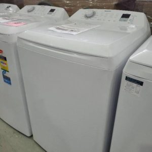 SIMPSON 11KG TOP LOAD WASHING MACHINE SWT1154DCWA WITH 11 WASH PROGRAMS WITH 6 MONTH WARRANTY **SCRATCHES ON TOP LIGHT MARKS ON FRONT DENT ON FRONT LEFT** SOLD AS IS