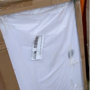 NEW 1200MM X 900MM X 70MM POLYMARBLE SHOWER BASE WITH REAR OUTLET