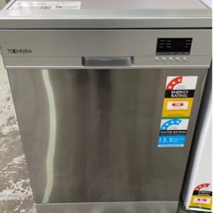 EX DISPLAY TECHNIKA TSDW14GG S/STEEL DISHWASHER WITH 6 WASH PROGRAMS RRP$395 WITH 3 MONTH WARRANTY **SMALL DENTS FRONT MIDDLE**