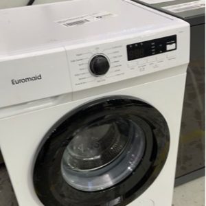 EX DISPLAY EUROMAID E750FLW 7.5KG FRONT LOAD WASHING MACHINE WITH 3 MONTH WARRANTY **SMALL SCRATCHES ON HANDLE**
