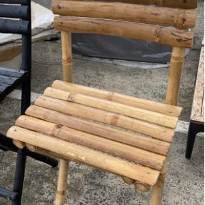 EX HIRE NATURAL BAR CHAIR SOLD AS IS