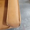 EX HIRE CAMEL LEATHER 3 SEATER COUCH SOLD AS IS **MARKS FADING SOLD AS IS CHECK EXTRA PICTURES**