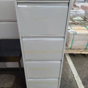 EX HIRE FILING CABINET WITHOUT KEYS PERFECT FOR GARAGE STORAGE ETC SOLD AS IS