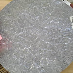 EX HIRE LARGE PRESSED METAL PLATTER SOLD AS IS