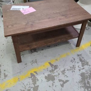 EX HIRE WENGE TIMBER COFFEE TABLE SOLD AS IS