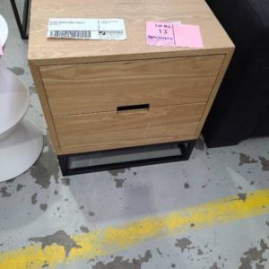 EX HIRE BEDSIDE TABLE DAMAGED SOLD AS IS