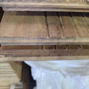 180X14 SPOTTED GUM STAIN GRADE FLG- (STAIN GRADE IS SELECT GRADE FLOORING WITH SOME RACKING STICK MARKS ON PART OF THE FACE OF THE BOARDS)