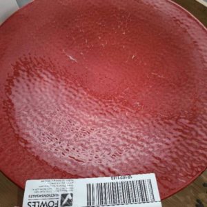 EX HIRE RED PLATTER SCRATCHED SOLD AS IS