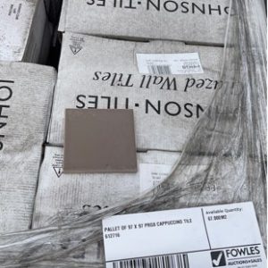 PALLET OF 97 X 97 PRG8 CAPPUCCINO TILE 612716